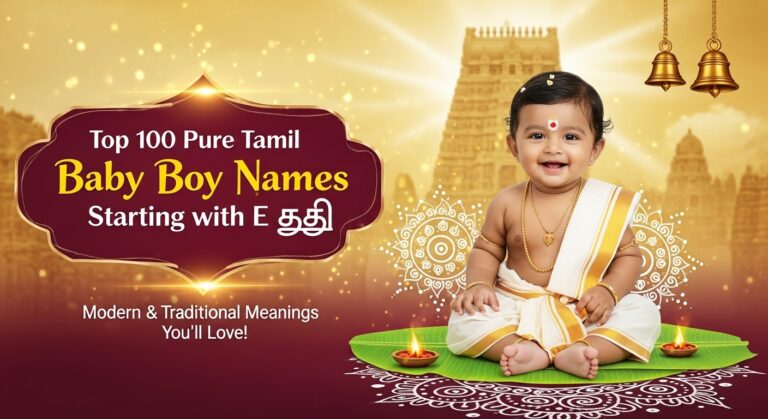 Pure Tamil Baby Boy Names Starting with E