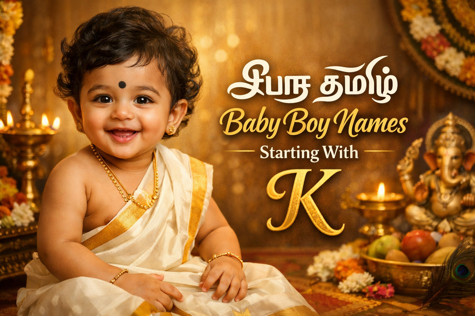 Pure Tamil baby boy names starting with K